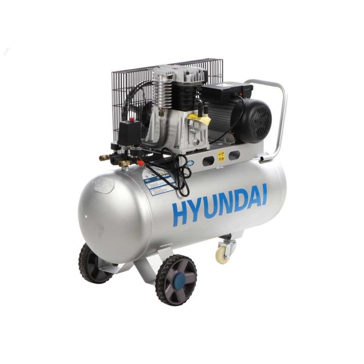Hyundai MB2065/100L hihnavetoinen kompressori, 3 HP, 100 l, 8 bar