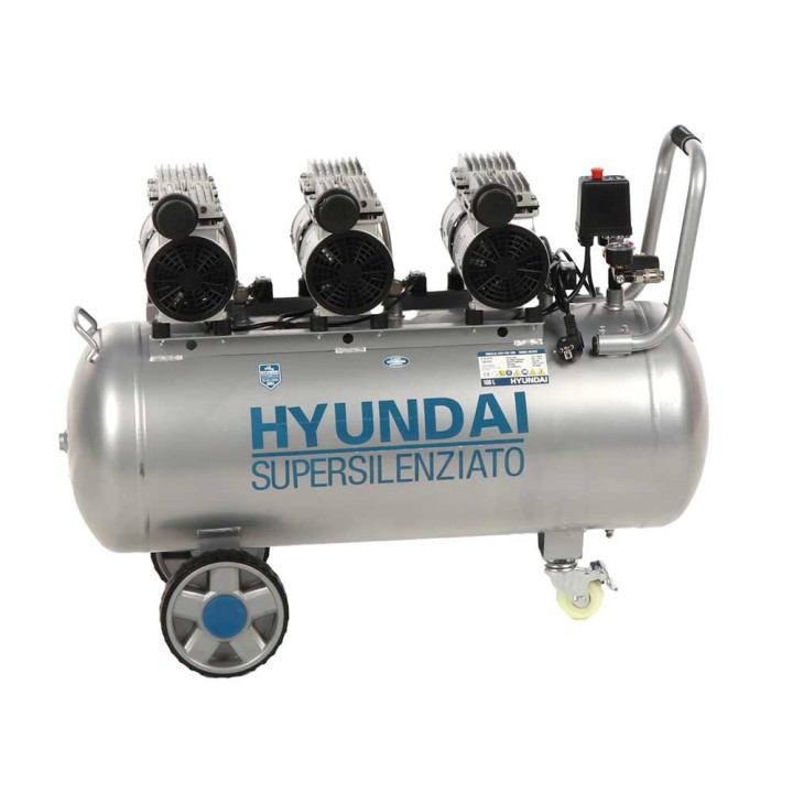 Hyundai 3X4J-750-100L öljytön sähkökompressori 100 l, 8 bar