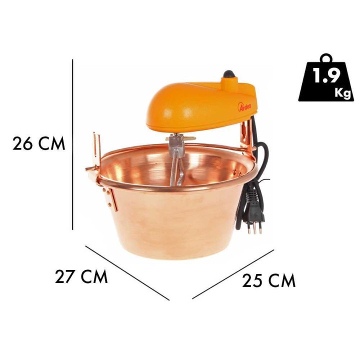 Ardes AR2440 sähkökattila polentalle ja hilloille, kupari, 2 l, 15 W, 230 V
