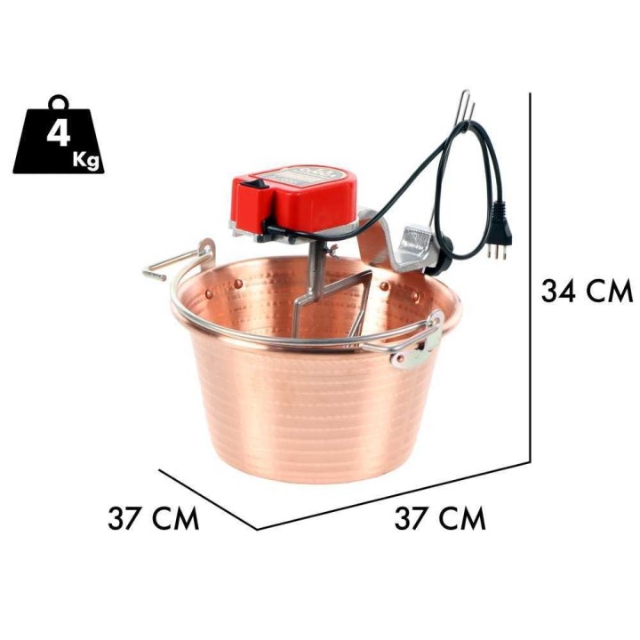 NuovaFac Cuoca Automatica kuparipata, 9 l, 5 W, induktio