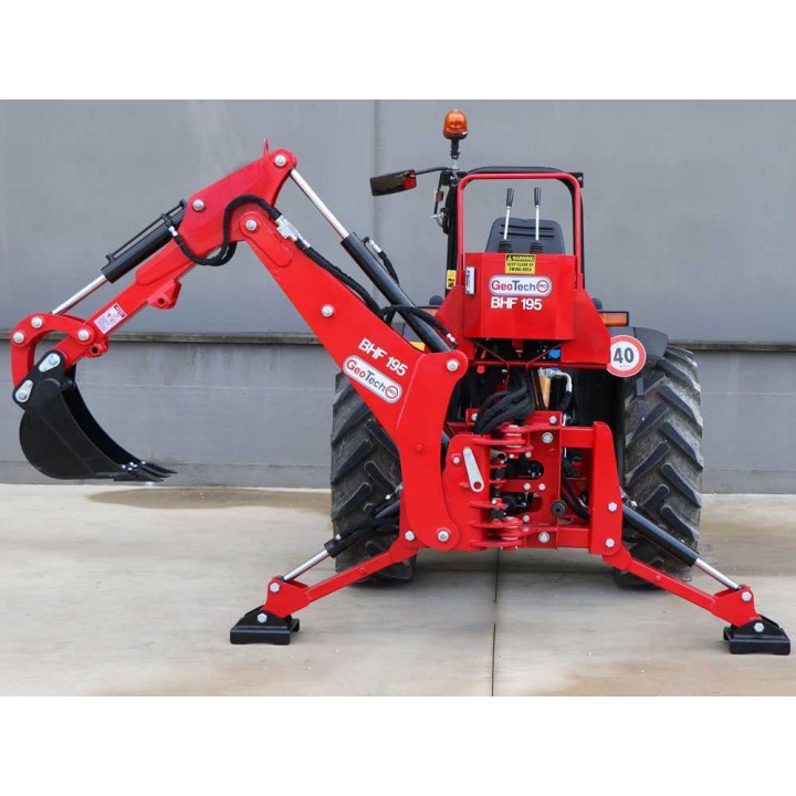 GeoTech Pro BHF 195 kaivurilaite traktoriin, 30–45 HP, teräs, 30 cm, 1 100 kg