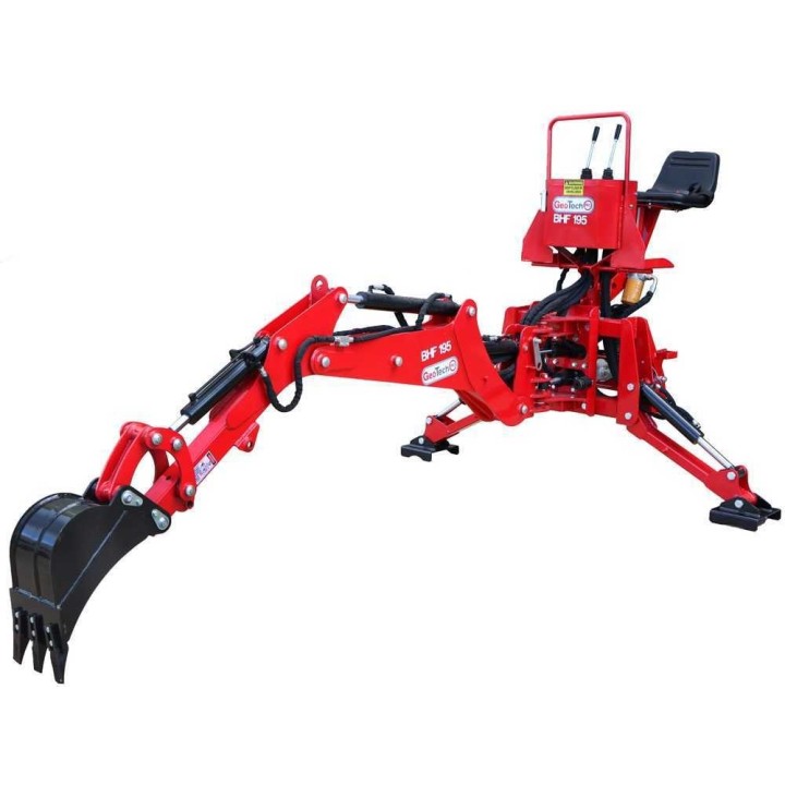 GeoTech Pro BHF 195 kaivurilaite traktoriin, 30–45 HP, teräs, 30 cm, 1 100 kg
