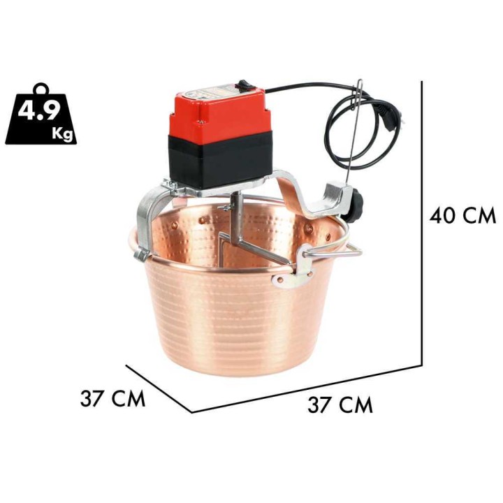 NuovaFac Cuoca Automatica sähköinen kuparipata, 9 l, 24 W, induktio