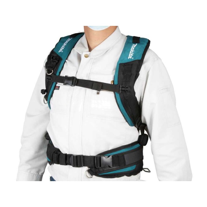 Makita PM001GL202 akkukäyttöinen reppusumutin, 15 l, 40 V, 2 × 8 Ah