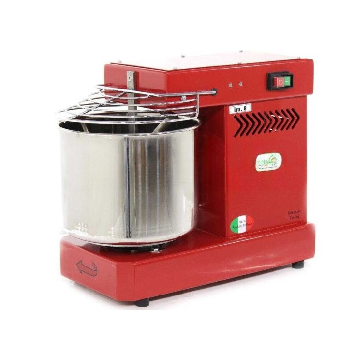 Famag IM 8/230 1 Velocità Rosso -spiraalitaikinakone, 8 kg, 230 V