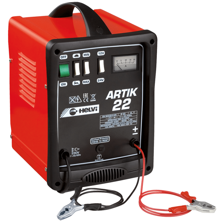 Helvi Artik 22 akkulaturi lyijyakuille 12 24 V 430 W 18 A