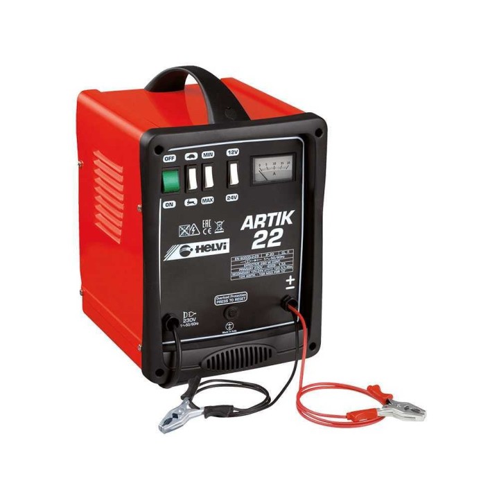 Helvi Artik 22 akkulaturi lyijyakuille, 12/24 V, 430 W, 18 A