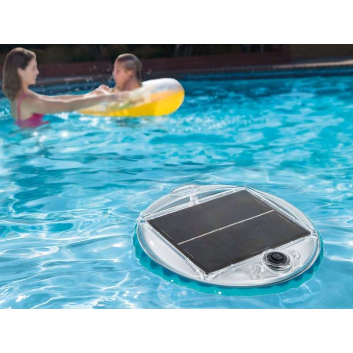 Intex aurinkokäyttöinen kelluva LED-allasvalo, valkoinen ja monivärinen valo