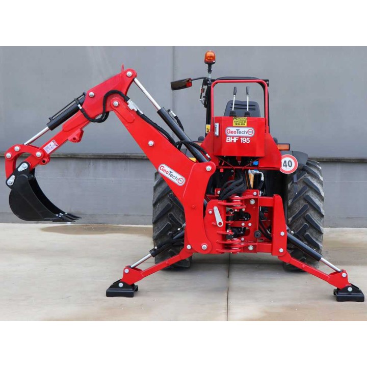 GeoTech Pro BHF 225 -kaivurilaite traktoriin, 225 cm, 40 cm kauha