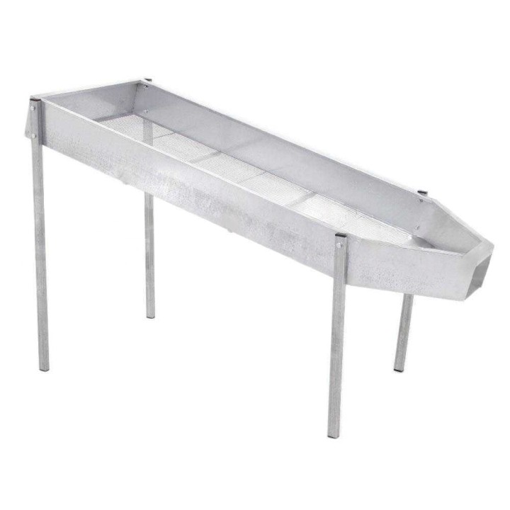 Manuaalinen lehtien erotin oliiveille, sinkitty teräs, 143 × 54 cm