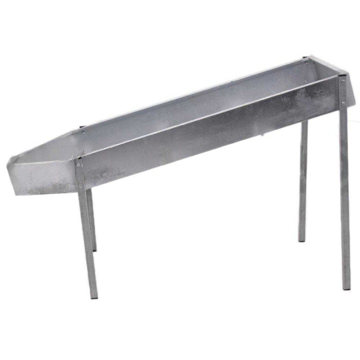 Manuaalinen lehtien erotin oliiveille, sinkitty teräs, 143 × 54 cm
