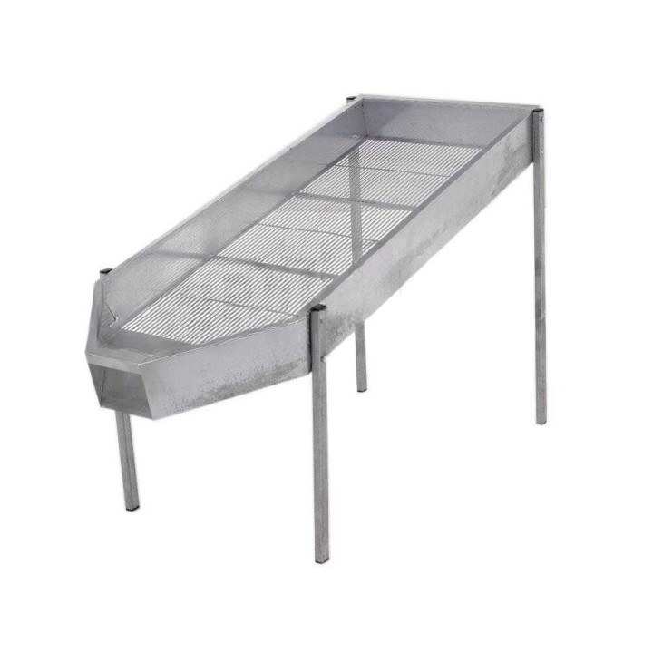 Manuaalinen lehtien erotin oliiveille, sinkitty teräs, 143 × 54 cm