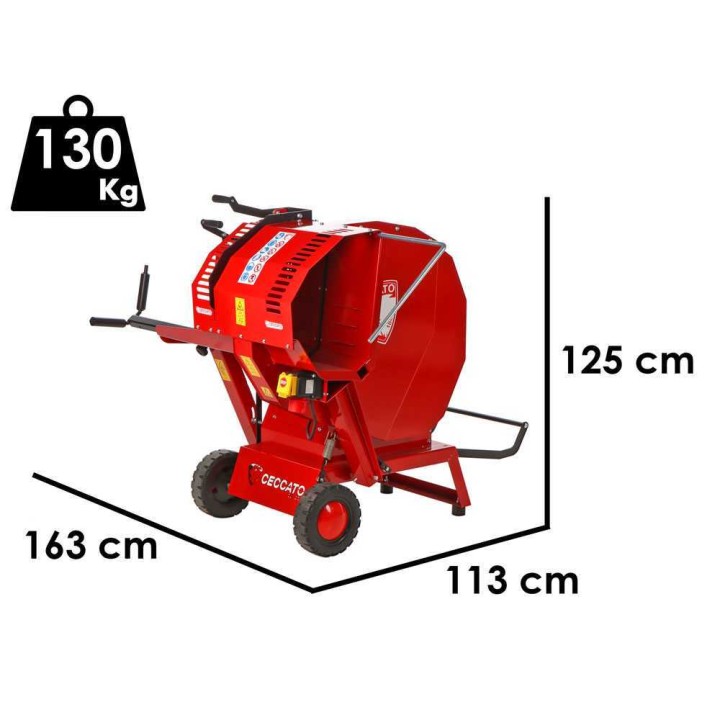 Ceccato Olindo SGT TRI sähköinen pyörösaha puunrungoille, 3 000 W, 400 V