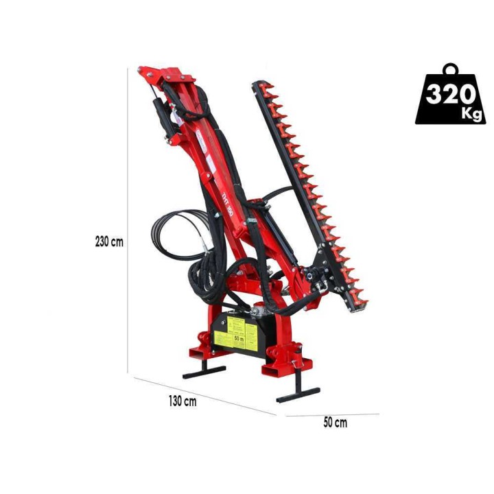 GeoTech Pro THT 160 pensasleikkurivarsi traktoriin, sivuttaissiirto, 160 cm