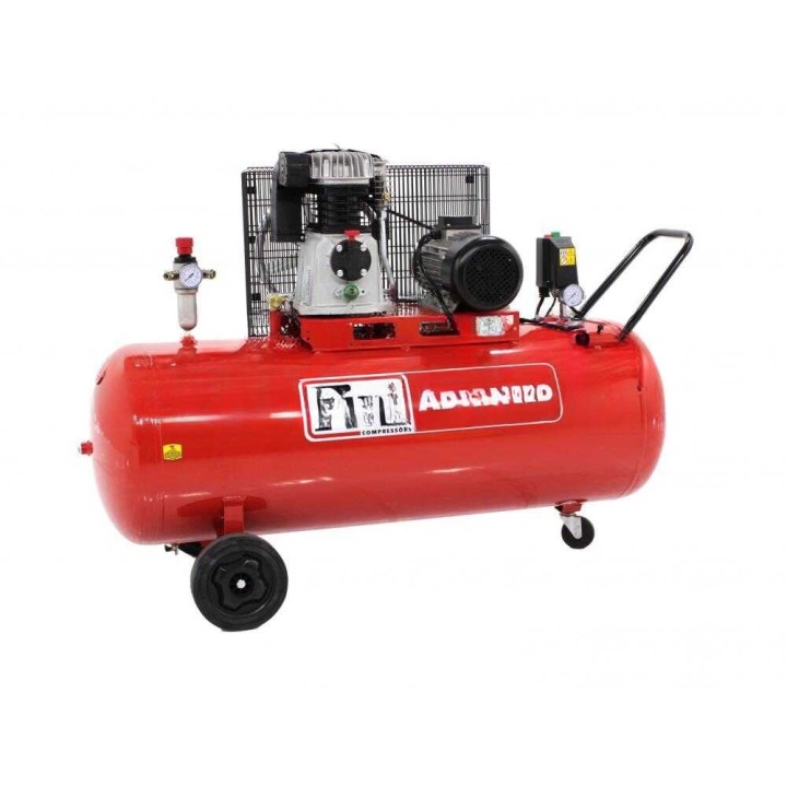 Fini Advanced MK 113-200-4 hihnakäyttöinen kompressori, 4 HP, 200 l, 400 V