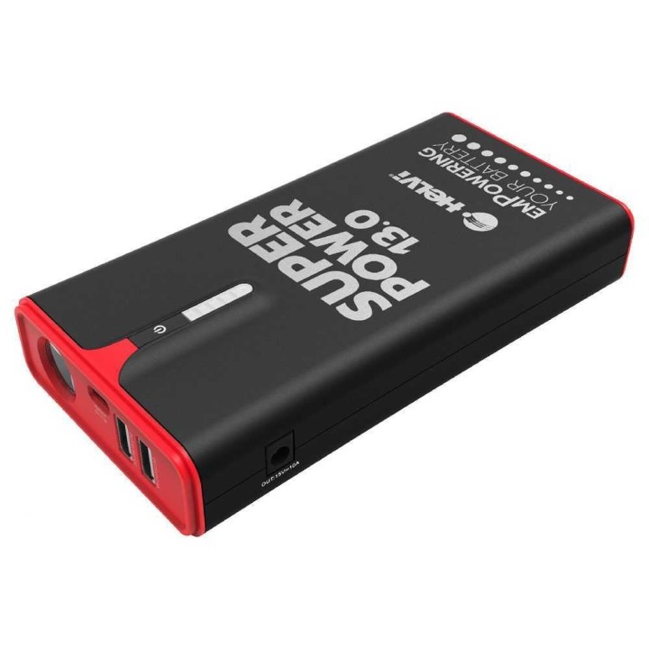 Helvi SUPER POWER 13.0 12 V käynnistin ja varavirtalähde, 13 000 mAh