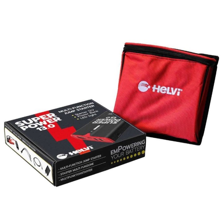 Helvi SUPER POWER 13.0 12 V käynnistin ja varavirtalähde, 13 000 mAh