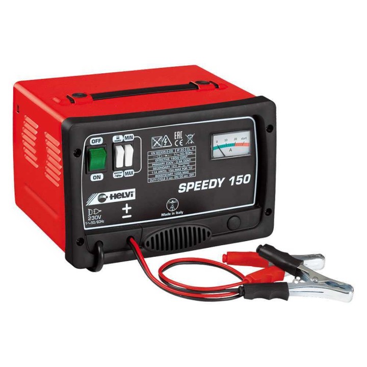 Helvi Speedy 150 akkulaturi ja käynnistyslaite, 12 V, 16 A, Boost