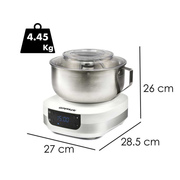 G3 FERRARI Pastaio Gourmet planetaarinen yleiskone, 5 l, 1 500 W
