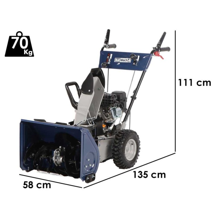 BullMach BM-SS 80 WL monitoimilumilinko, Loncin H200, 6 HP, 55 cm