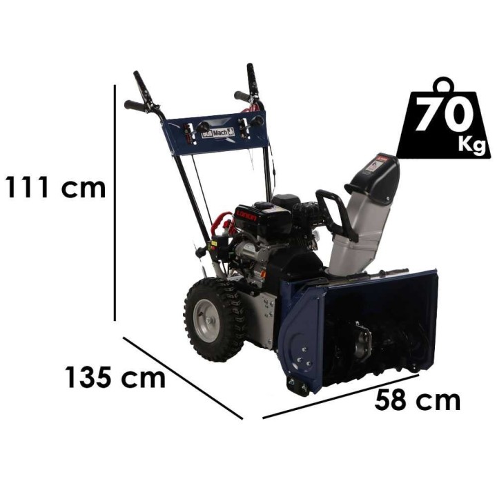 BullMach BM-SS 80 WEL monitoimilumilinko, Loncin H200, 6 HP, sähkökäynnistys