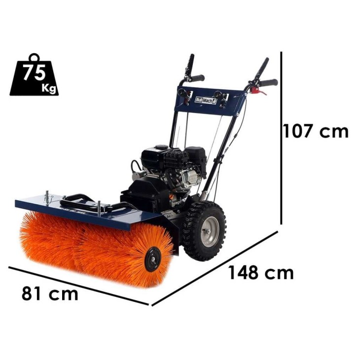 BullMach BM-SS 80 WEL monitoiminen moottorilakaisukone, 6 HP, 80 cm