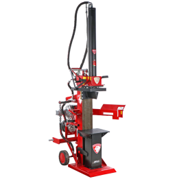 Ceccato Olindo SPLET20 pystymallinen halkomakone 20 t 7 5 HP 400 V ja traktori