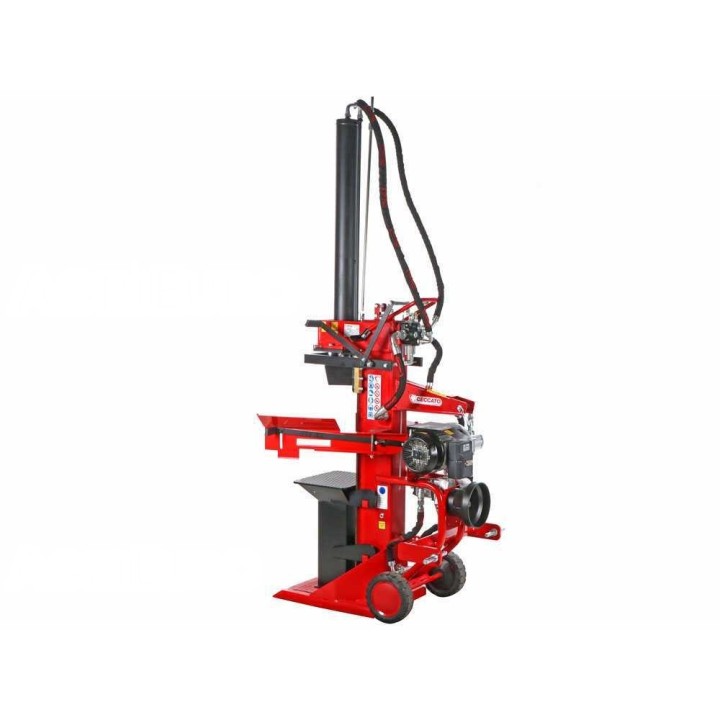 Ceccato Olindo SPLET20 pystymallinen halkomakone, 20 t, 7,5 HP, 400 V ja traktori