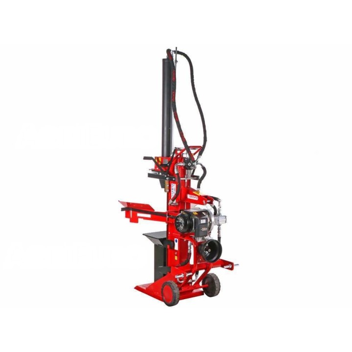 Ceccato Olindo SPLET20 pystymallinen halkomakone, 20 t, 7,5 HP, 400 V ja traktori