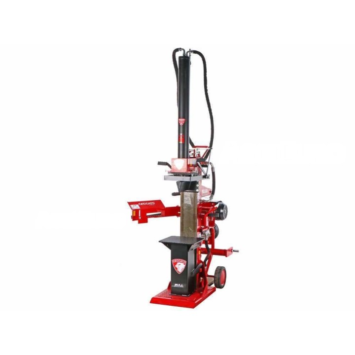 Ceccato Olindo SPLET20 pystymallinen halkomakone, 20 t, 7,5 HP, 400 V ja traktori