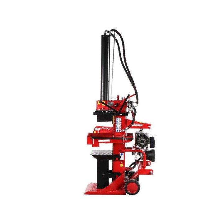 Ceccato Olindo SPLET20 pystymallinen halkomakone, 20 t, 7,5 HP, 400 V ja traktori