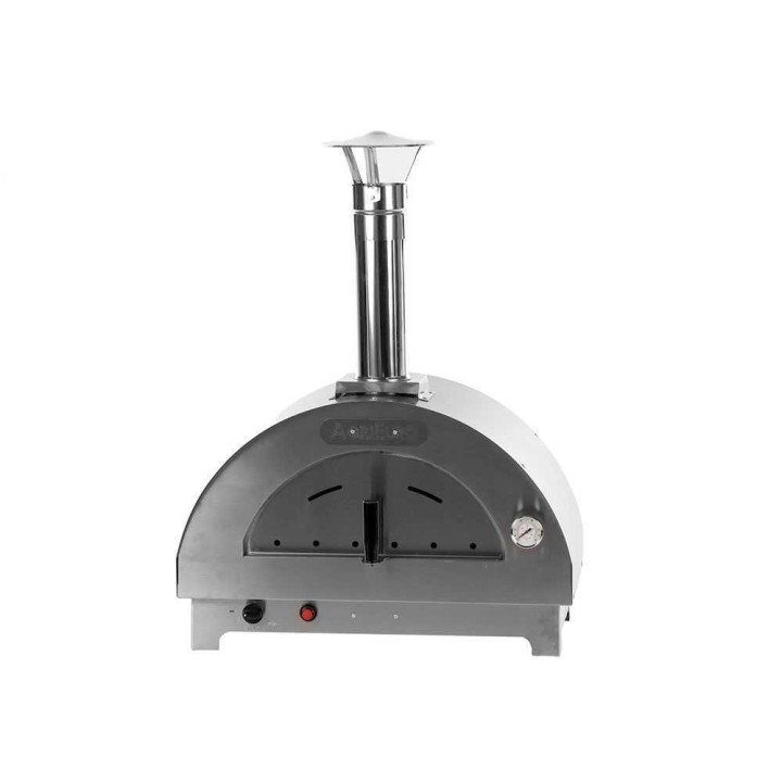 Hybrid antrasiitti ulkopizzauuni kaasulle ja puulle, 1 pizza, 7 kW