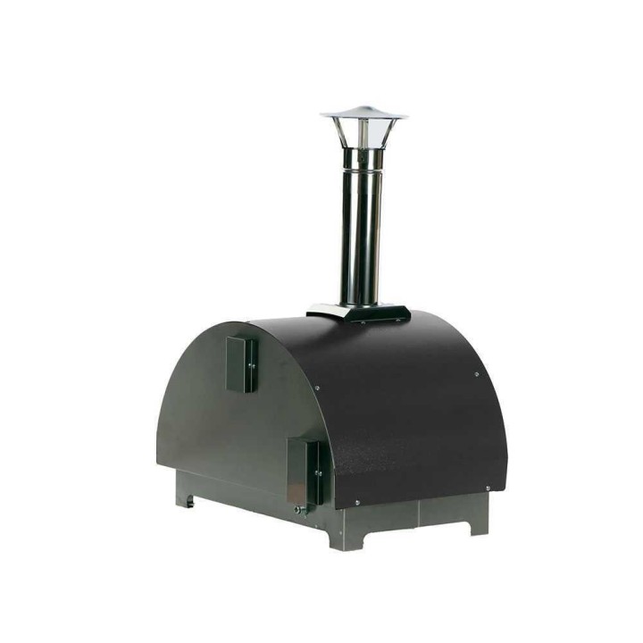 Hybrid antrasiitti ulkopizzauuni kaasulle ja puulle, 1 pizza, 7 kW