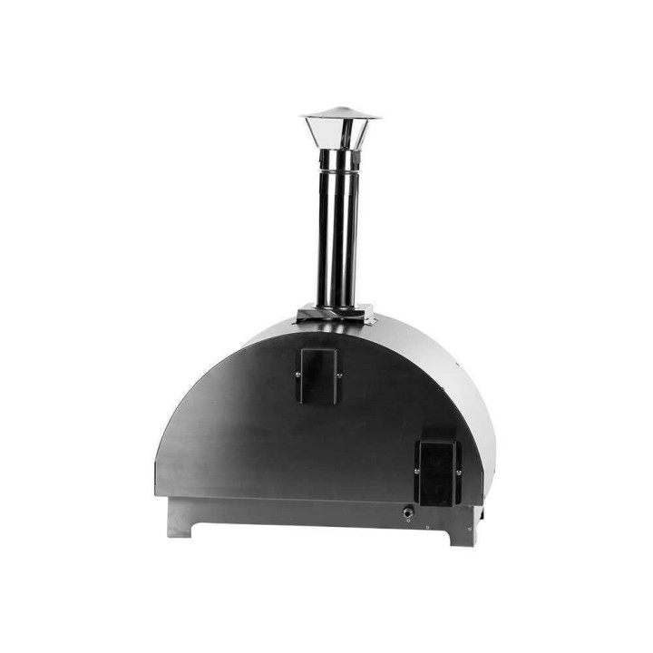 Hybrid antrasiitti ulkopizzauuni kaasulle ja puulle, 1 pizza, 7 kW