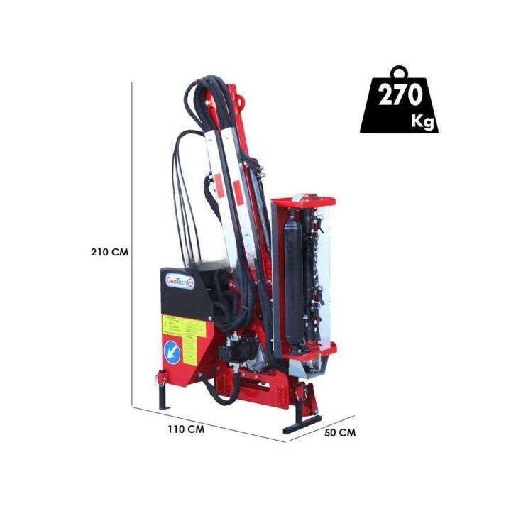 GeoTech Pro HRM 60 varsisilppuri traktorille, 60 cm, 25–60 HP