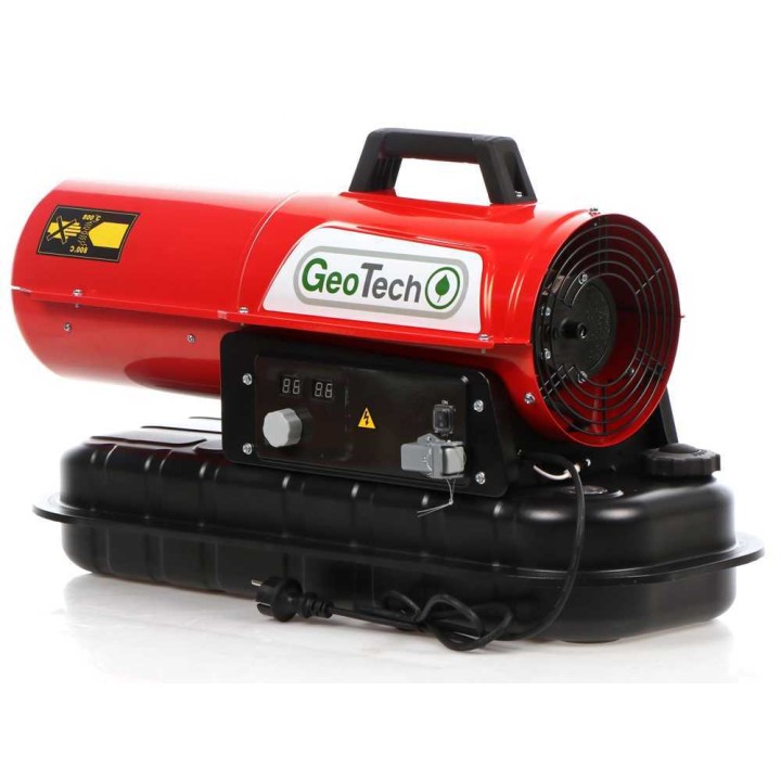 GeoTech DH 2000 dieselkäyttöinen lämminilmageneraattori, 20 kW, 230 V