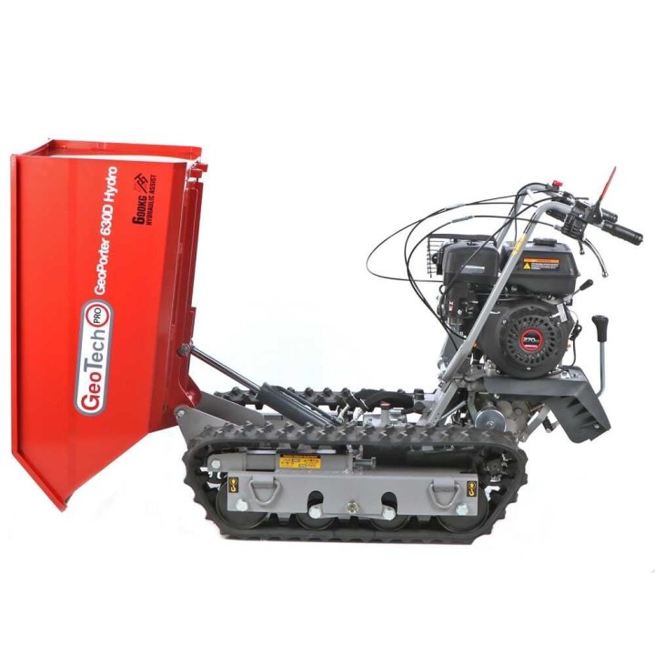 GeoTech Pro GeoPorter 630D Hydro telaketjukuljetin, dumper-lava, 600 kg, 9 HP