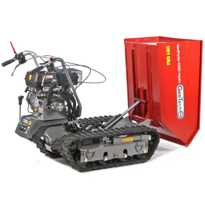 GeoTech Pro GeoPorter 630D Hydro telaketjukuljetin, dumper-lava, 600 kg, 9 HP