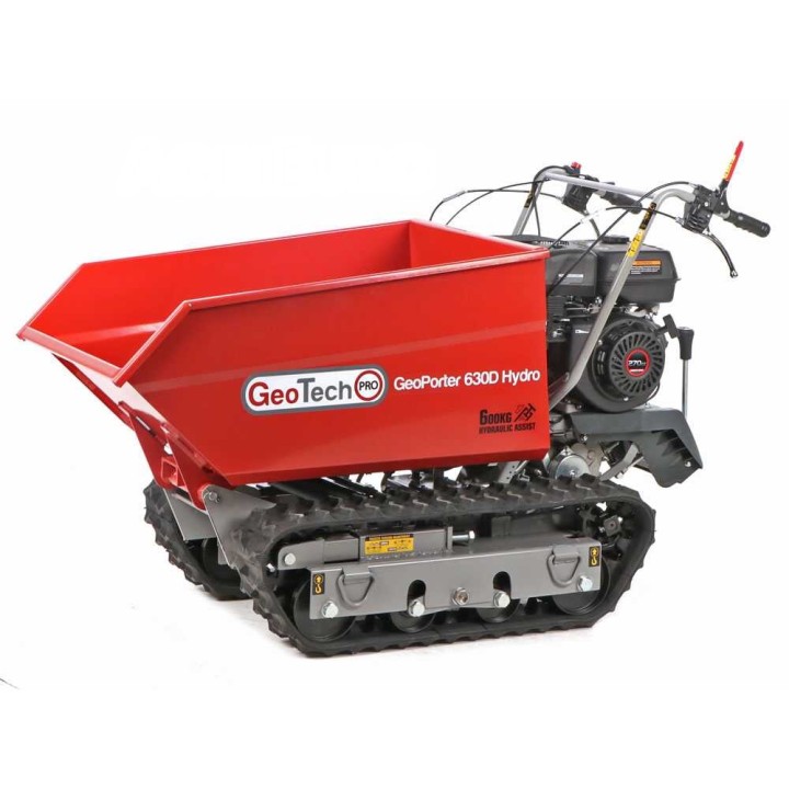 GeoTech Pro GeoPorter 630D Hydro telaketjukuljetin, dumper-lava, 600 kg, 9 HP