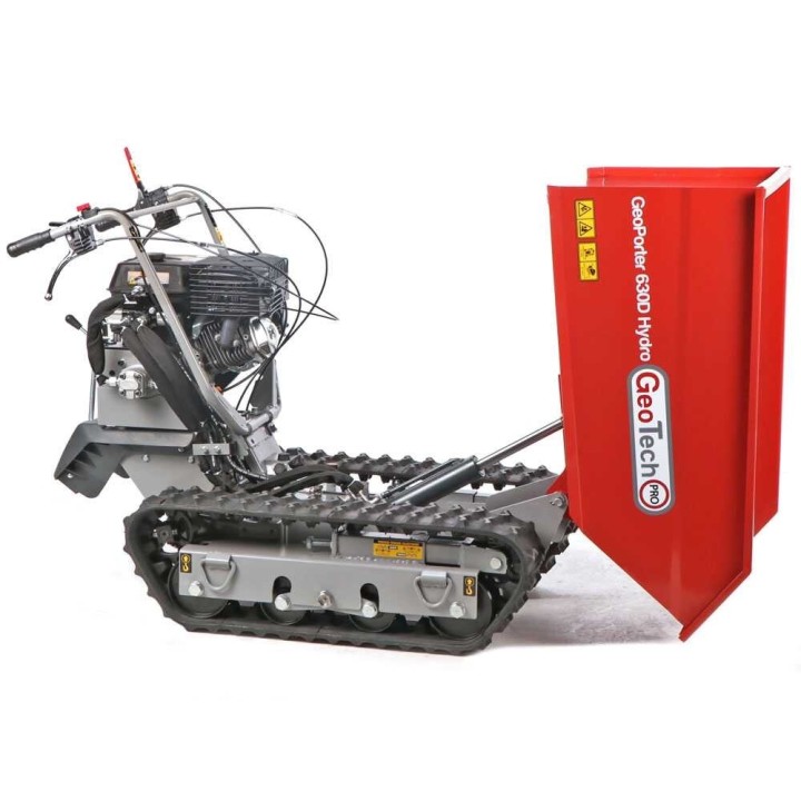 GeoTech Pro GeoPorter 630D Hydro telaketjukuljetin, dumper-lava, 600 kg, 9 HP
