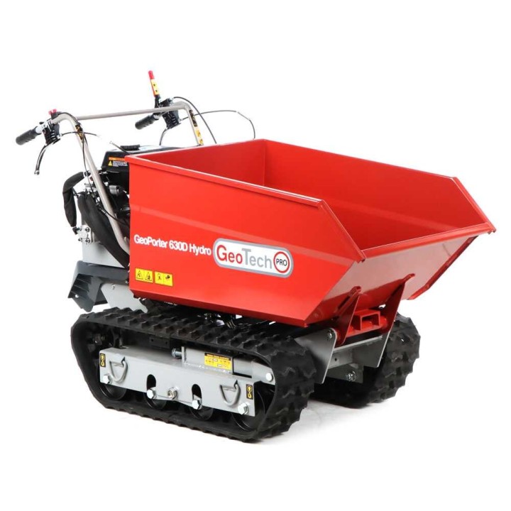 GeoTech Pro GeoPorter 630D Hydro telaketjukuljetin, dumper-lava, 600 kg, 9 HP