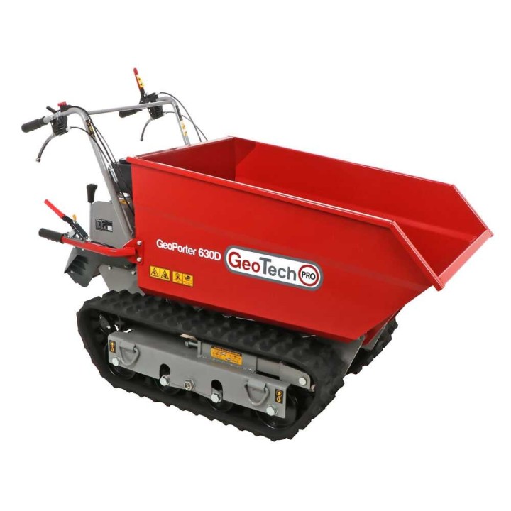 GeoPorter 630D telaketjullinen dumper-moottorikärry, 600 kg, 6,5 HP