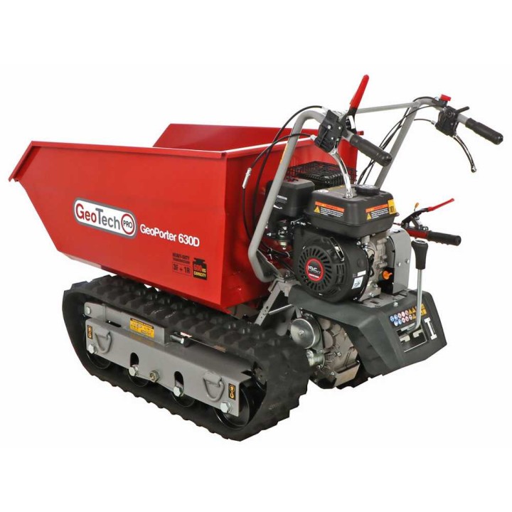 GeoPorter 630D telaketjullinen dumper-moottorikärry, 600 kg, 6,5 HP