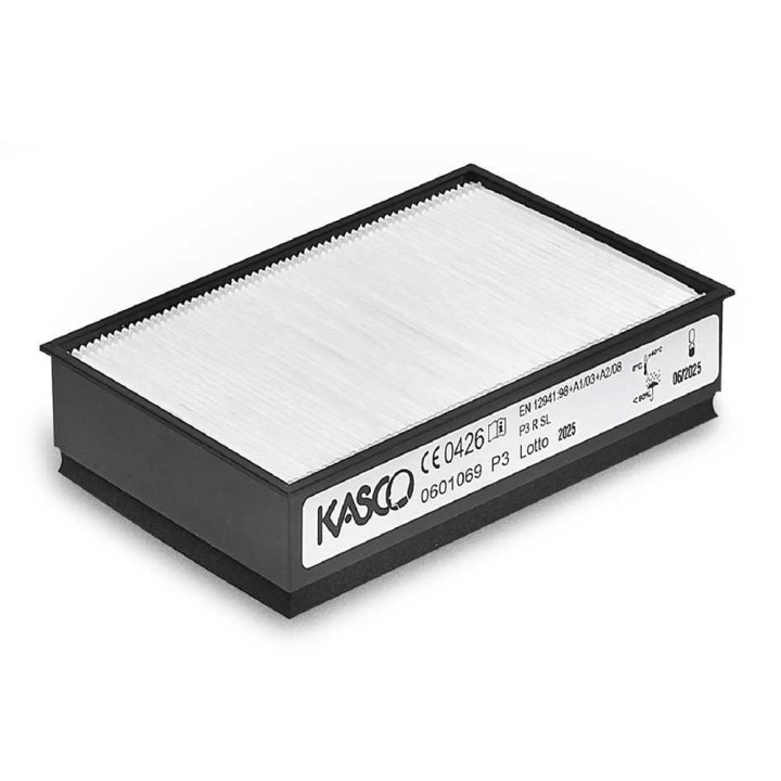 Kasco e-TA P3 puhallinavusteinen suojakypärä, P3-suodatin, akkukäyttöinen