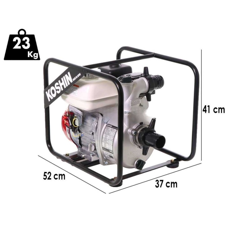 Koshin SEH-50X vesipumppu, Honda GX 120, 600 l/min, 50 mm