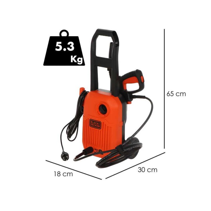 Black & Decker BEPW1300-QS kylmävesipainepesuri, 110 bar, 396 l/h