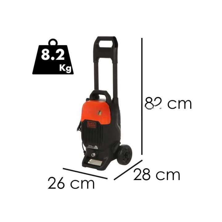 Black & Decker BEPW2000-QS kylmävesipainepesuri, 150 bar, 450 l/h, 2 kW