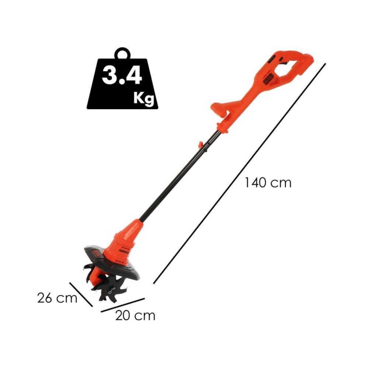 Black & Decker BETL18B-XJ akkukäyttöinen jyrsin, 18 V, 22 cm, ilman akkua ja laturia