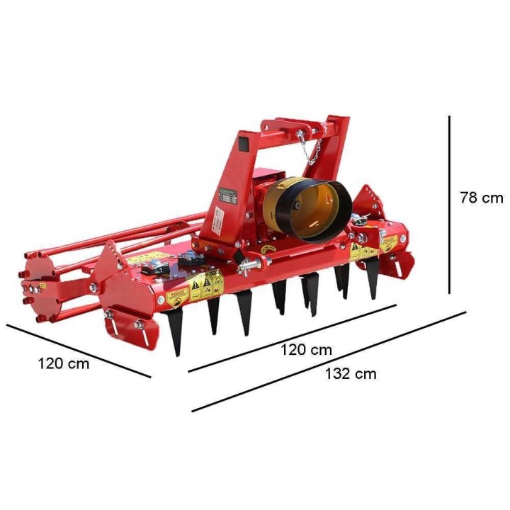 Premium Line RO 120 pyöröäes, 120 cm, 14 terää, 12–25 HP, vasemmalle pyörivä voimanotto