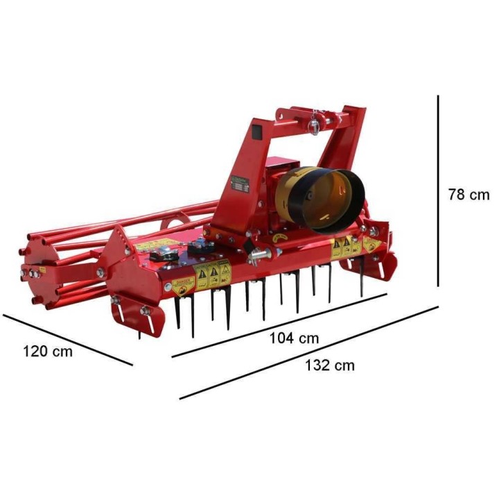 Premium Line RO 104 -rotaattorijyrsin, 104 cm, 12 terää, ultra-kevyt